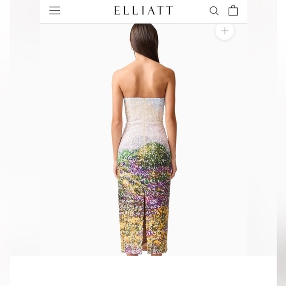 Elliatt Strapless Sequin Dress in Multicolor NWT M - Picture 4 of 6